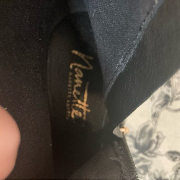 NANETTE LEPORE Sz 6 Kady Lace Upper Zipper Closure Kitten Heel Booties - Picture 7 of 11